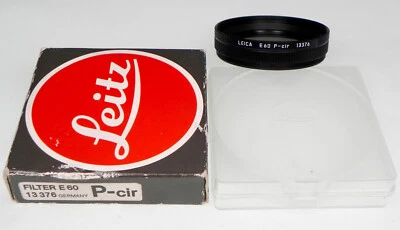Leica 13376 E-60 P-Cir Polarizer Filter ........... MINT w/Box - Image 1 of 4