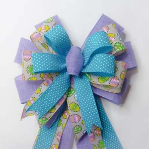 Arco de huevo de Pascua lavanda y turquesa - Imagen 1 de 2