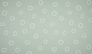 Luxury PRINTED 100% Cotton Heavy Canvas Fabric Craft Material - CIRCLES MINT - Picture 1 of 1