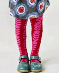 New Matilda Jane Pima Cotton ORLA TIGHTS Paint By Numbers Red Pink Vintage XL - Picture 1 of 5