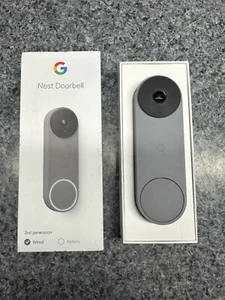 Google Nest Türklingel verkabelt (2. Generation) - aschgrau NUR GA03696-US Türklingel - Bild 1 von 2