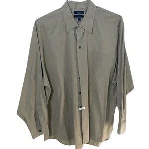 Dockers Khaki Button Up Long Sleeve Shirt Collared  Men's Size 2X  2XL - Picture 1 of 8