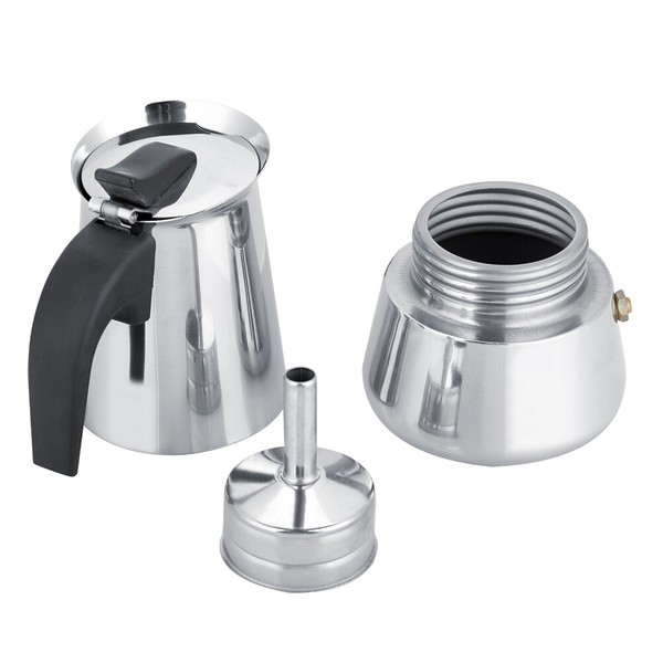 Portable Stainless Steel Coffee Pot Moka Maker Mocha Pot (200ml) GO Photo Related