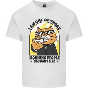 Cats Im One of Those Morning People Funny Kids T-Shirt Childrens - Picture 1 of 67