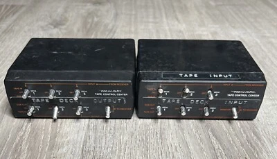Tape Control Center Realistic 42-2105 3 Deck Black Lot Of 2 - Image 1 of 4