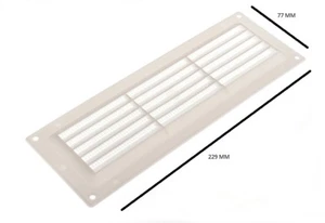 Louvre Fijo Ventilación + Fly Pantalla Forup A 9 X 3 229mm X 76mm Paquete 10 - Imagen 1 de 1