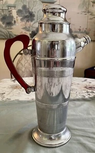 Art Deco Cocktailkrug mit purpurrotem Bakelitgriff - Bild 1 von 12