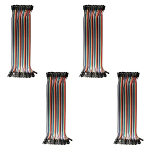 4pk 40-Wire Female-Female Jumper Wire; 40P Color Wires Ribbon Cable Arduino USA - Picture 1 of 3