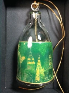 Rosenthal New York 4" Glas Weihnachtsglocke Ornament - Bild 1 von 2