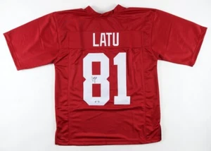 CAMERON LATU AUTOGRAPH SIGNED ALABAMA CUSTOM SIGNED JERSEY W/ PSA - Picture 1 of 3