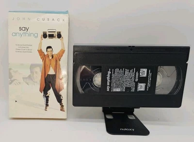 Say Anything... VHS 1989 John Cusack Ione Skye Cult Classic Romantic Comedy Tape Foto 1 de 3