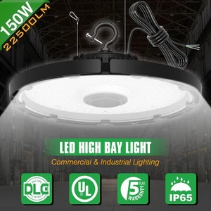 150W UFO Led High Bay Shop light Factory Warehouse Commercial Led Garage Lights - Picture 1 of 14