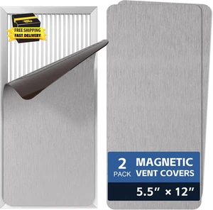 2 Pack Strongest Magnetic Vent Covers 5.5"X12", Magnet Cover for Home Floor Wall - Picture 1 of 6