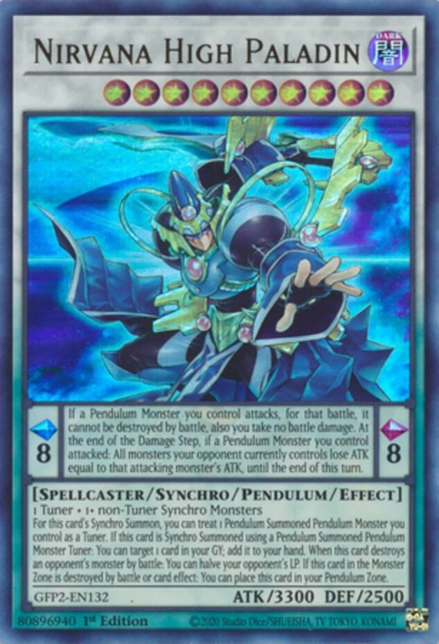 Nirvana High Paladin - GFP2-EN132 - Ultra Rare - 1st Edition Near Mint Yugioh! C - Image 1 of 1