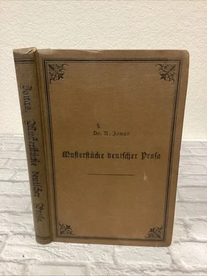 Musterstücke deutscher Prosa, Jonas, 1891 HB, German school reader VG - Image 1 of 4