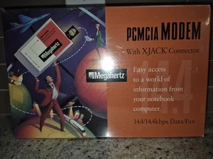 Megahertz PCMCIA Modem Xjack 14.4/14.4 Kbps Fast Data Fax XJ1144 Dell Apple Etc - Picture 1 of 3
