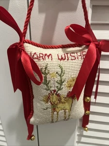 Krinkles Rentier Nadelspitze Weihnachten Türhänger - Bild 1 von 5