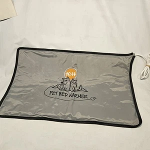K&H PET PRODUCTS Calentador de cama para mascotas gris X-grande 25,5” X 15,75” 22 vatios usado - Imagen 1 de 8