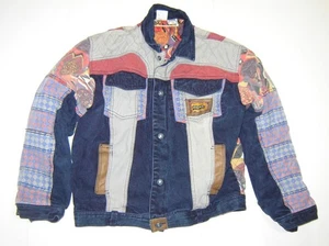 Chaqueta vaquera con retazos Major Damage vintage ropa de calle XL talla 3 - Imagen 1 de 11