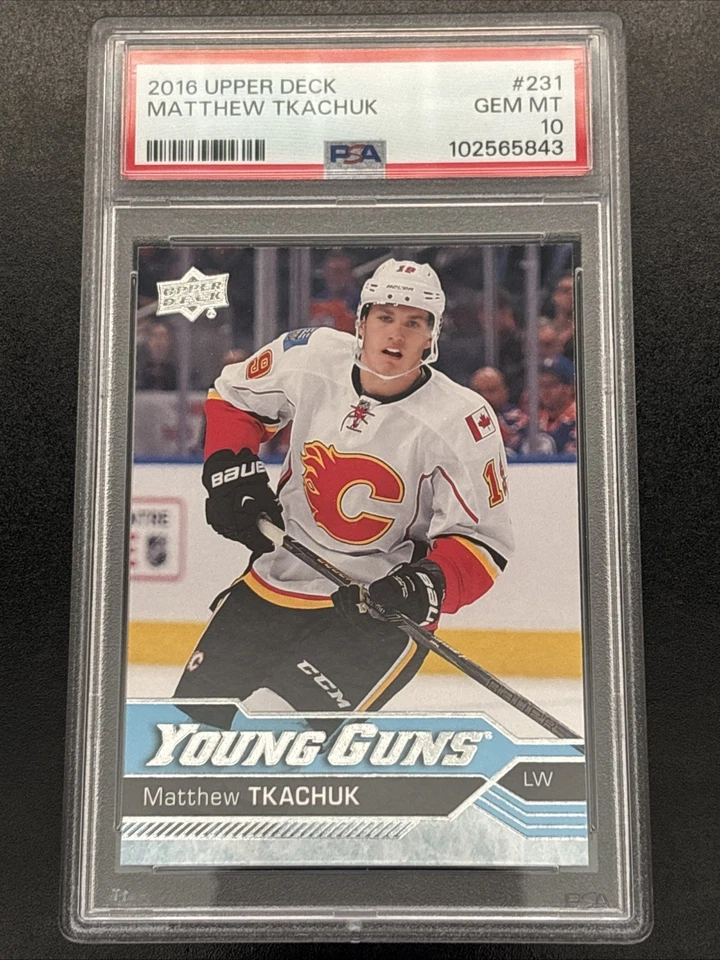 2016-17 Upper Deck  Young Guns Matthew Tkachuk GEM MINT 10 Florida Panthers RC - Image 1 of 2
