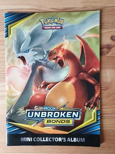New-Pokemon Sun&Moon Unbroken Bonds Mini Collector's Album - English Edition - Foto 1 di 3