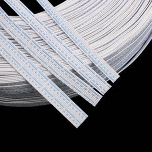 24 26 AWG PVC Flexible Flachkabel Blau & Weiß Flexible Flachbandkabel UL2468 - Picture 1 of 7