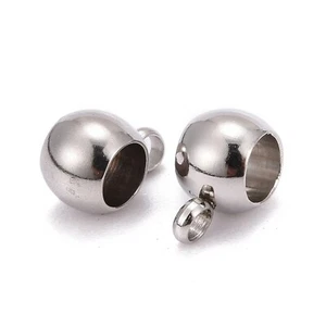 Cuentas de fianza de eslabones colgantes rondelle de acero inoxidable 50 un. para cadenas europeas - Imagen 1 de 6