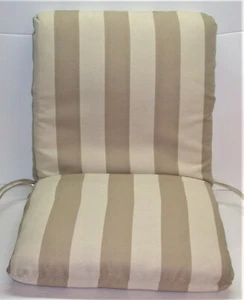 Waterproof® Outdoor Club Chair Cushion ~ Dashboard Linen ~ 22 x 43 x 3.5 NEW - Picture 1 of 3