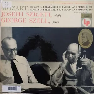 COLUMBIA ML 5005 *6-EYE* MOZART VIOLIN SONATAS K 454 & 481 *SZIGETI SZELL* RARE! - Picture 1 of 7