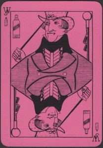 Playing Cards Single Card Old Wide JOHNNIE WALKER WHISKY Advertising DANDY MAN G