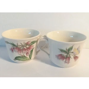 Vintage Noritake Conservatory Gala Cuisine Teacups Butterfly Japan Set of 2 - Picture 1 of 6