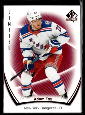 2021-22 Sp Authentic limited red Adam Fox #99 - Image 1 of 2