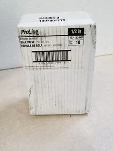 10er Box - Proline 1/2" FIP 2-Wege manuelles Kugelhahnventil - Bild 1 von 4