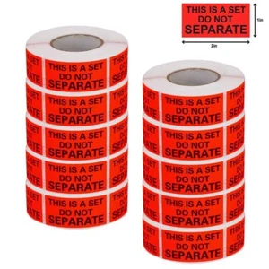 160 rollos etiquetas de embalaje este es un conjunto de pegatinas de advertencia 500/rollo - Imagen 1 de 5