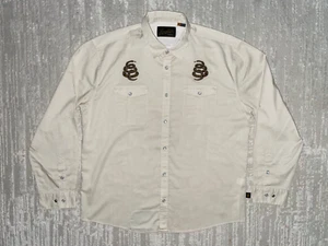CAMISA HOWLER BROS Brothers Guacho Diseño Serpiente Perla Snap Western Rodeo Usada XL - Imagen 1 de 23