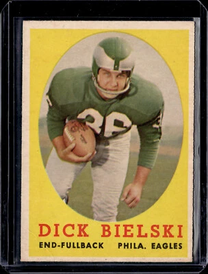 1958 Topps #111 Dick Bielski Philadelphia Eagles VG-EX (corner crease) - Image 1 of 3