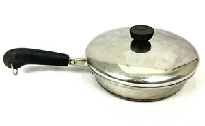 Vintage Revere Ware 8” Fry Pan W/ Lid Copper Clad Bottom USA - Picture 1 of 10