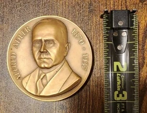Alfred Adler - renommierter Kinderpsychologe - Abbott Labs - #1229 - 3 Zoll Bronzemedaille - Bild 1 von 2
