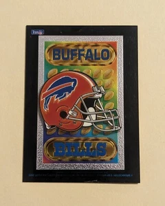 Pegatina holocromática vintage 1994 equipo Buffalo Bills NFL península venta años 90 WNY - Imagen 1 de 3