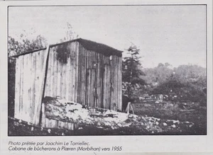 1988 -- CABANE DE BUCHERONS A PLOEREN VERS 1955 3I351 - Picture 1 of 1