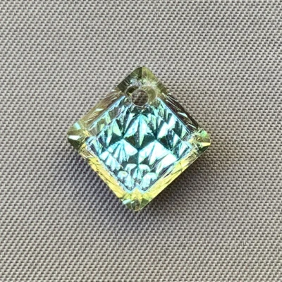 Dijes de cristal en relieve azul claro Vitrail púrpura cristal prisma 13 mm Q4 por paquete Foto 1 de 2