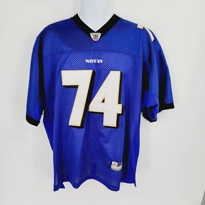 Michael Oher #74 Baltimore Ravens Jersey Reebok On Field Size 50 - Stitched Sewn - Picture 1 of 16