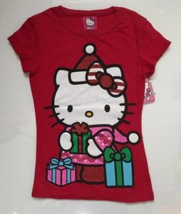 NUEVA CON ETIQUETAS HELLO KITTY CAMISETA NIÑAS 6/6X Camiseta Brillo Sanrio ~ ¡Tan Linda! - Imagen 1 de 1