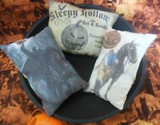 Primitive/Vintage/Halloween Headless Horseman Bowl Fillers/Tucks Set of 3-
