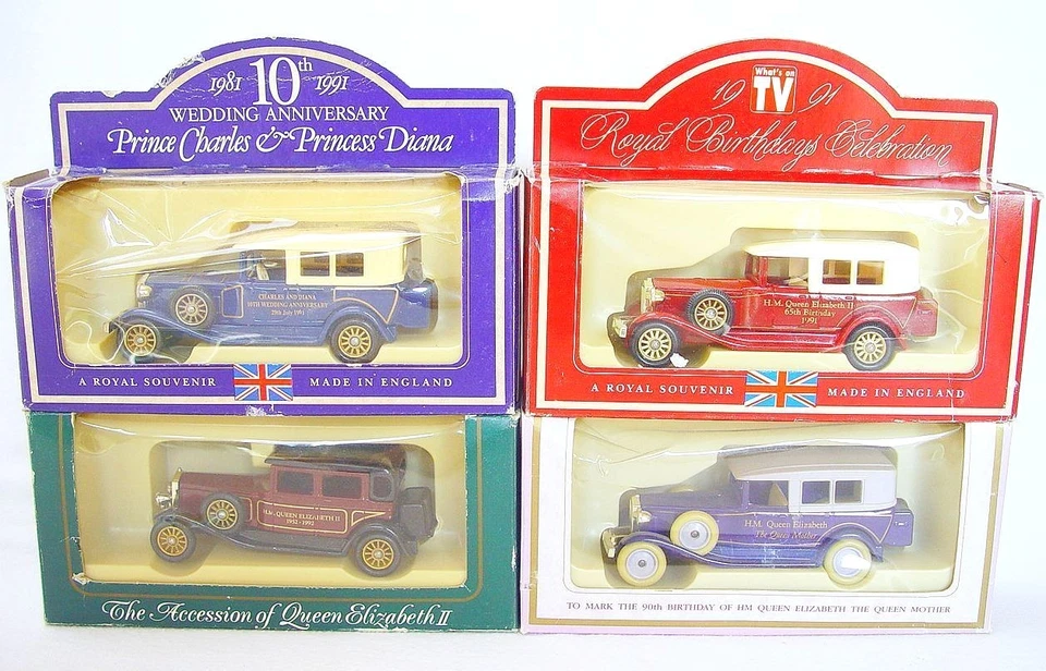 4x Lledo 1:55 ROLLS ROYCE "QUEEN ELIZABETH II" Anniversary Models Limited Ed MIB - Image 1 of 1
