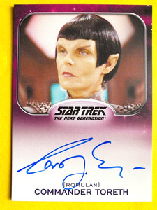 2014 Star Trek Aliens Carolyn Seymour as Commander Toreth On Card Autograph