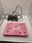 Sony PlayStation 2 Slim Pink Console Controller TV Lead No Power Supply Tested 