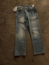 Bullhead Mens Jeans Size 27x28 Rincon Straight Blue Denim Medium Wash