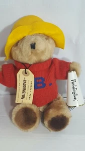 Vtg 1975 Paddington Bear Darkest Peru 10" Plush Red Sweater Original Tags - Picture 1 of 5