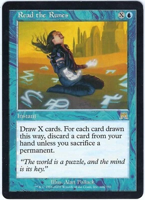 Read the Runes Onslaught Rare – MTG Magic the Gathering Card - Image 1 of 2